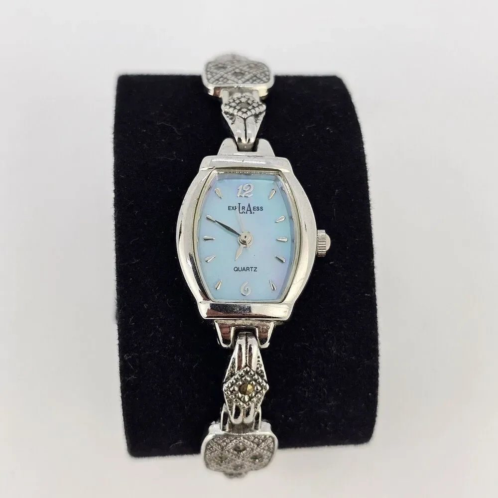 LA Express Women's Watch 18MM Blue Dial Gray Bracelet Band‎ 6